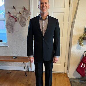 Michael Kors Black Mens Suit